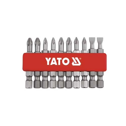 Bộ đầu vít (+)(-) - lục giác 1/4 inch 10 chi tiết YT-0483 Bộ đầu vít (+)(-) - lục giác 1/4 inch 10 chi tiết YT-0483