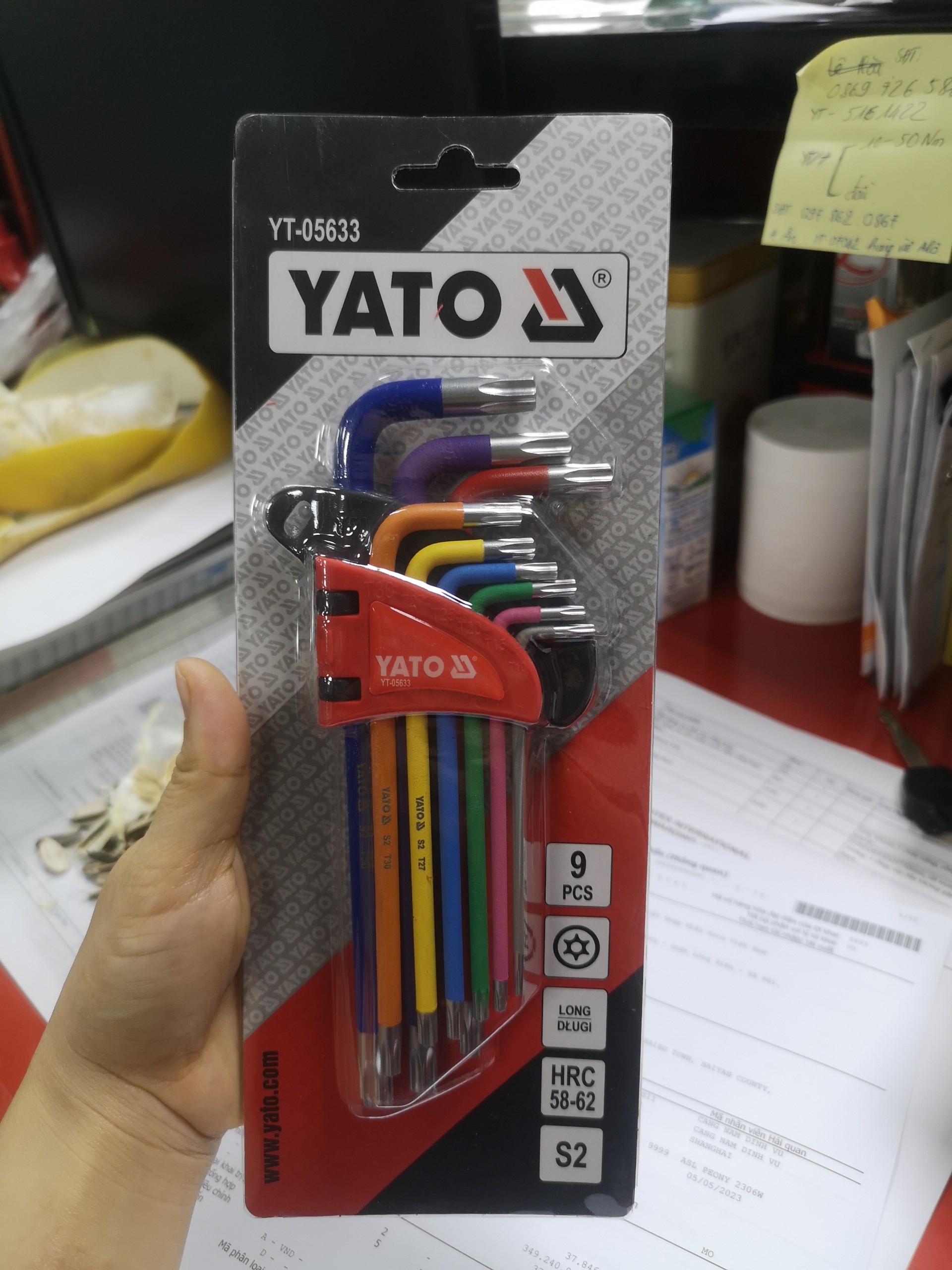 Bộ Lục Giác Torx 9 Chi Tiết YATO YT-05633 Bộ Lục Giác Torx 9 Chi Tiết YATO YT-05633