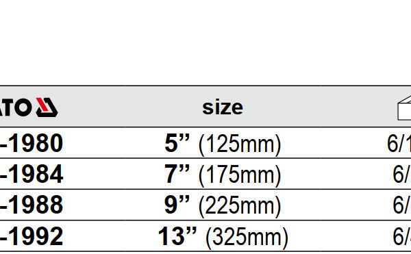 Kìm Tháo Lắp Phe Ngoài Mũi Thẳng (Circlip plier - External, Straight nose) YATO Kìm Tháo Lắp Phe Ngoài Mũi Thẳng (Circlip plier - External, Straight nose) YATO