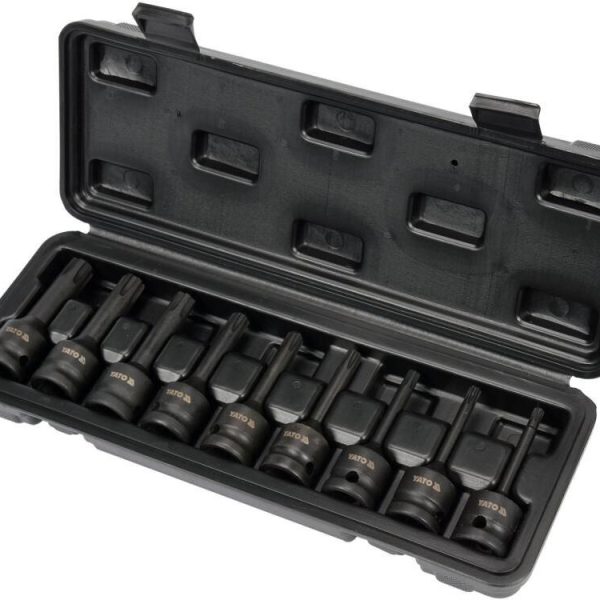 Bộ 9 đầu khẩu 1/2" mũi Ribe RM5-RM14 Yato YT-10681 - Ba Lan Bộ 9 đầu khẩu 1/2" mũi Ribe RM5-RM14 Yato YT-10681 - Ba Lan