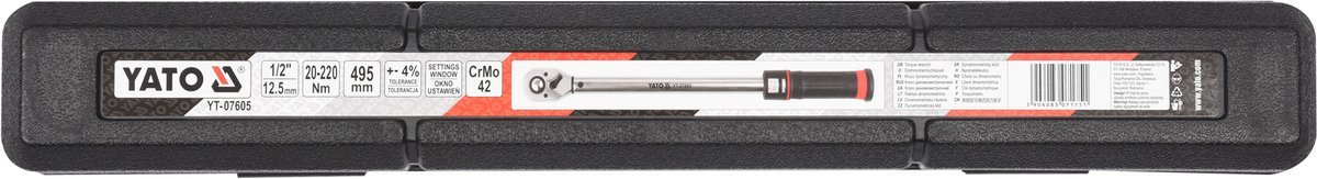 Cờ lê Cân Lực 1/2" (12.7mm) YATO YT-07612 & YT-07605 Cờ lê Cân Lực 1/2" (12.7mm) YATO YT-07612 & YT-07605