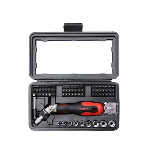 Bộ tua vít đa năng 1/4" 75 chi tiết Yato YT-2571 Bộ tua vít đa năng 1/4" 75 chi tiết Yato YT-2571