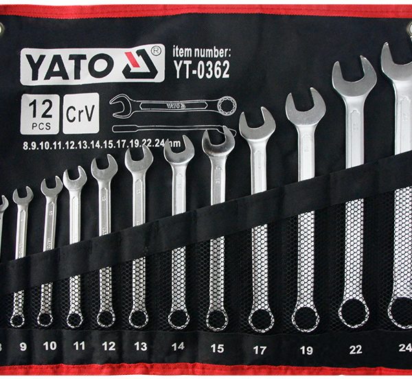 Bộ cờ lê vòng miệng 12 chi tiết 8-24mm YATO YT-0362