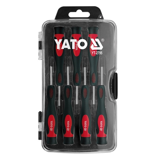 Bộ tua vít tổng hợp đầu có nam châm 7 chi tiết Yato YT-2795 Bộ tua vít tổng hợp đầu có nam châm 7 chi tiết Yato YT-2795