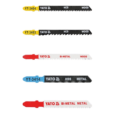 Bộ 5 Lưỡi Cưa Lọng YATO YT-3445 – Chuyên Gỗ & Kim Loại, Đa Năng, HCS, HSS, Bi-Metal