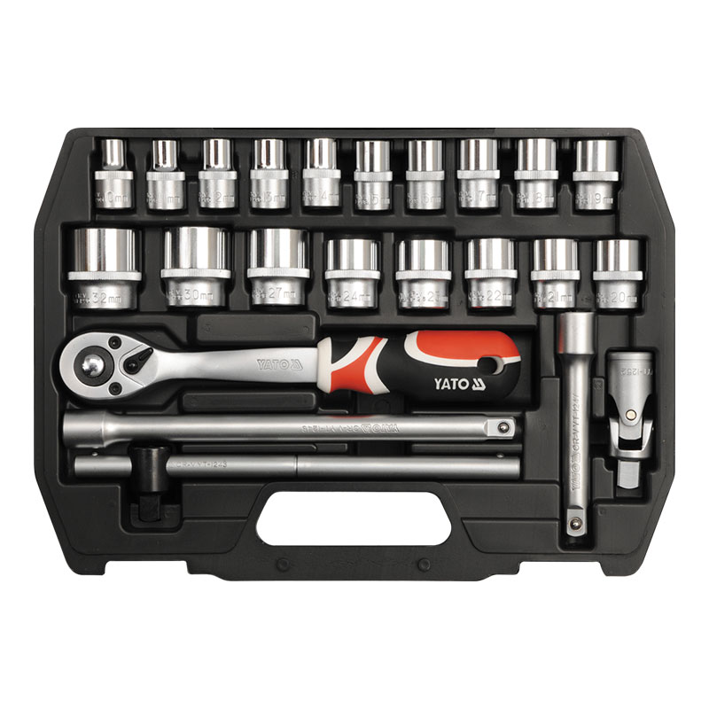 Bộ tuýp tay vặn tổng hợp 1/2 inch 23 chi tiết Yato YT-3873 Bộ tuýp tay vặn tổng hợp 1/2 inch 23 chi tiết Yato YT-3873