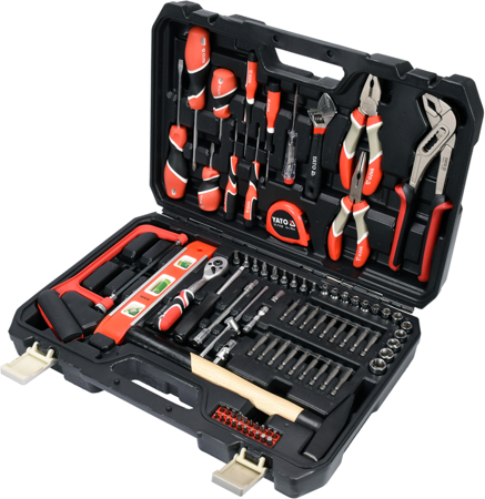 Bộ dụng cụ sửa chữa tổng hợp 1/4" 88 chi tiết Yato YT-38928 Bộ dụng cụ sửa chữa tổng hợp 1/4" 88 chi tiết Yato YT-38928
