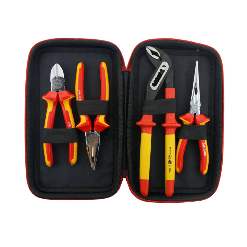 Bộ kìm cách điện 4 chi tiết YATO YT-39628 Bộ kìm cách điện 4 chi tiết YATO YT-39628