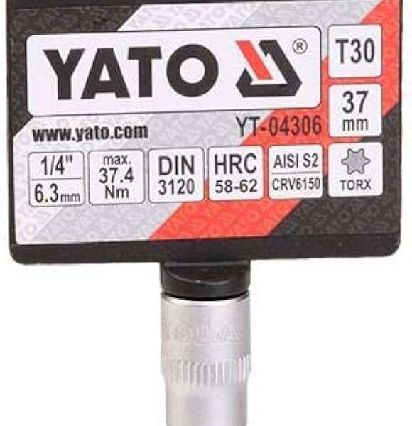 Mũi vít hoa thị 1/4" T8,T10,T15.T20,T25,T30,T40 -Yato Mũi vít hoa thị 1/4" T8,T10,T15.T20,T25,T30,T40 -Yato