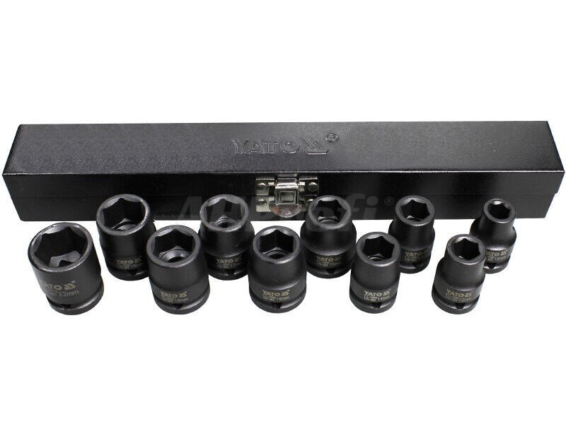 Bộ 10 khẩu 1/2"x39x10-22mm Yato YT-1025 - Ba Lan Bộ 10 khẩu 1/2"x39x10-22mm Yato YT-1025 - Ba Lan
