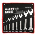 Bộ cờ 2 đầu miệng hệ inch lê 8 chi tiết Từ 1/4"-1-1/8" YATO YT-48371