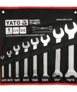 Bộ cờ 2 đầu miệng hệ inch lê 8 chi tiết Từ 1/4"-1-1/8" YATO YT-48371