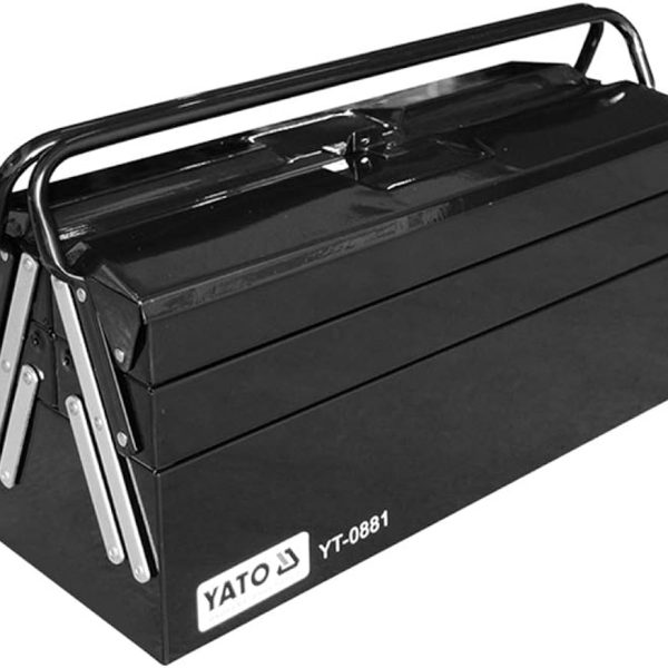 Hộp đựng đồ nghề 5 ngăn 495X200X290mm Yato YT-0881 Hộp đựng đồ nghề 5 ngăn 495X200X290mm Yato YT-0881