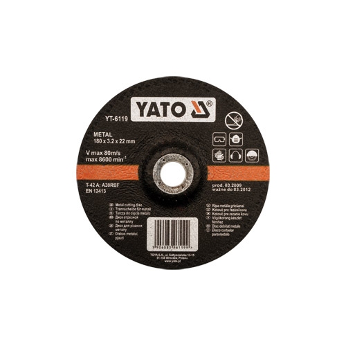 Đĩa Cắt Kim Loại YATO YT-61136 đến YT-6137 – Đa Dạng Kích Thước, Cắt Bê Tông, Gạch, Đá, Kim Loại Hiệu Quả