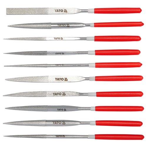 Bộ Dũa Kim Cương Mini YATO YT-6151 – Dài 50mm, Gồm 10 Chi Tiết