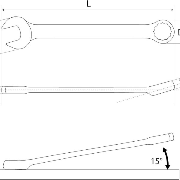 Cờ lê vòng miệng hệ Mét từ 34mm- 65mm Yato YT-00760 Cờ lê vòng miệng hệ Mét từ 34mm- 65mm Yato YT-00760