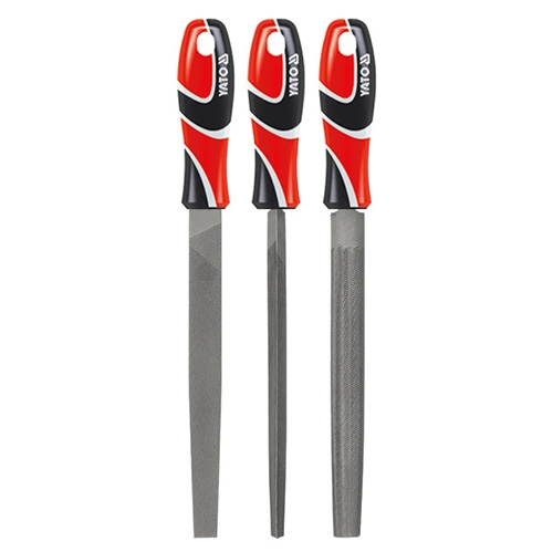 Bộ Dũa Thép YATO YT-6237 – Dài 250mm, Gồm 3 Chi Tiết