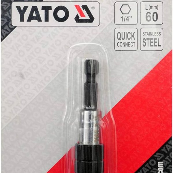 Đầu kẹp nhanh mũi vít tự động Inox chuôi 1/4" 60mm Yato YT-0468 - Ba Lan Đầu kẹp nhanh mũi vít tự động Inox chuôi 1/4" 60mm Yato YT-0468 - Ba Lan