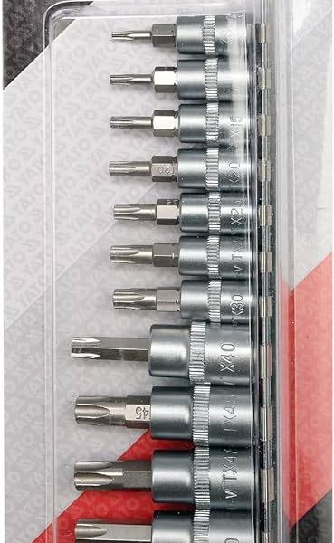 Bộ tuýp mũi hoa thị 1/4" 3/8" 12 chi tiết T8-T55 Yato YT-04331 - Ba Lan Bộ tuýp mũi hoa thị 1/4" 3/8" 12 chi tiết T8-T55 Yato YT-04331 - Ba Lan