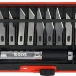 Bộ Dao Khắc YATO YT-75140 – 14 Chi Tiết, Lưỡi Thép T10, Tay Cầm Bọc Cao Su