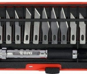 Bộ Dao Khắc YATO YT-75140 – 14 Chi Tiết, Lưỡi Thép T10, Tay Cầm Bọc Cao Su