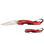 Dao Gấp YATO YT-76050 – Lưỡi Thép Không Gỉ, Vỏ Hợp Kim Nhôm, Kẹp Carabiner Tiện Lợi