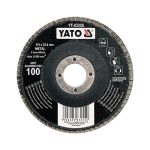 Đĩa Mài Xếp Hình Phẳng YATO YT-83251 đến YT-83256 – Hạt Mài Đa Dạng P36-P120, Φ115mm, Dùng Cho Kim Loại