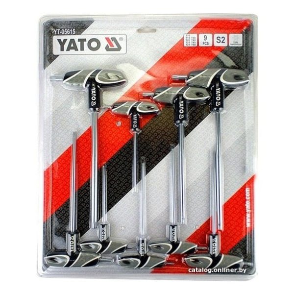Bộ 9 lục giác sao chữ T T10-T50 Yato YT-05615 - Ba Lan Bộ 9 lục giác sao chữ T T10-T50 Yato YT-05615 - Ba Lan