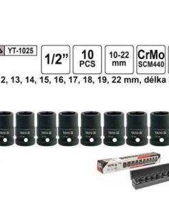 Bộ 10 khẩu 1/2"x39x10-22mm Yato YT-1025 - Ba Lan Bộ 10 khẩu 1/2"x39x10-22mm Yato YT-1025 - Ba Lan
