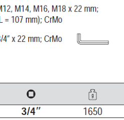 Bộ 6 đầu khẩu 3/4" mũi hoa thị M12-M18 Yato YT-1157 - Ba Lan
