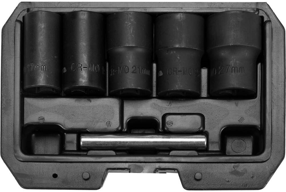 Bộ khẩu nhổ ốc bulong hỏng 1/2" 17-27mm 6 món Yato YT-06032 Bộ khẩu nhổ ốc bulong hỏng 1/2" 17-27mm 6 món Yato YT-06032