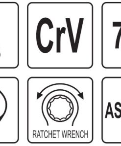 Bộ 8 Cờ Lê Vòng Miệng Tự Động YATO YT-02068 (8-19mm) Bộ 8 Cờ Lê Vòng Miệng Tự Động YATO YT-02068 (8-19mm)