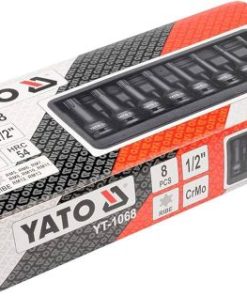 Bộ 8 đầu khẩu 1/2" mũi Ribe RM5-RM13 Yato YT-1068 - Ba Lan Bộ 8 đầu khẩu 1/2" mũi Ribe RM5-RM13 Yato YT-1068 - Ba Lan