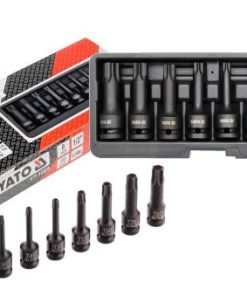 Bộ 8 đầu khẩu 1/2" mũi sao T30-T80 Yato YT-1065 - Ba Lan Bộ 8 đầu khẩu 1/2" mũi sao T30-T80 Yato YT-1065 - Ba Lan