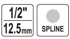 Bộ 9 đầu khẩu 1/2" mũi hoa thị M4-M16 Yato YT-10691 - Ba Lan Bộ 9 đầu khẩu 1/2" mũi hoa thị M4-M16 Yato YT-10691 - Ba Lan