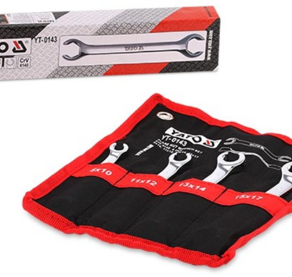 Bộ 4 Cờ Lê 2 Đầu Mở Ống Dầu YATO YT-0143 Bộ 4 Cờ Lê 2 Đầu Mở Ống Dầu YATO YT-0143