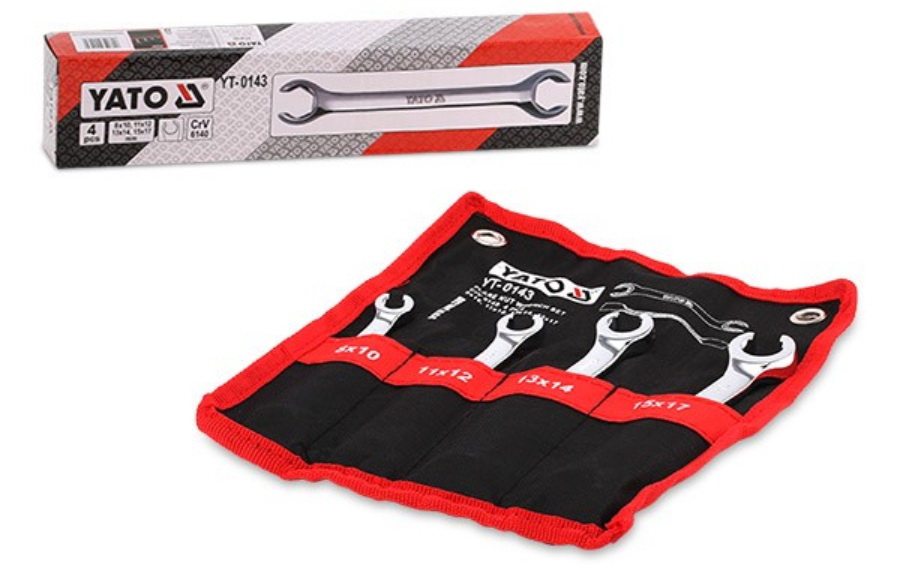 Bộ 4 Cờ Lê 2 Đầu Mở Ống Dầu YATO YT-0143 Bộ 4 Cờ Lê 2 Đầu Mở Ống Dầu YATO YT-0143