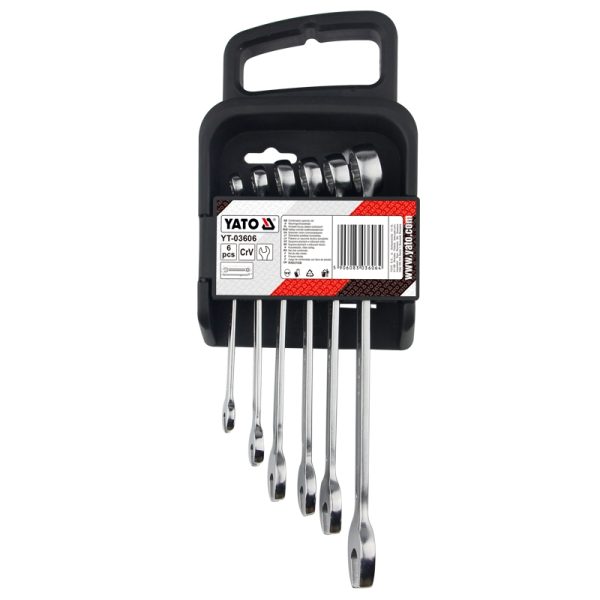Bộ cờ lê vòng miệng 6 chi tiết 8-17mm Yao YT-03606 Ba Lan Bộ cờ lê vòng miệng 6 chi tiết 8-17mm Yao YT-03606 Ba Lan