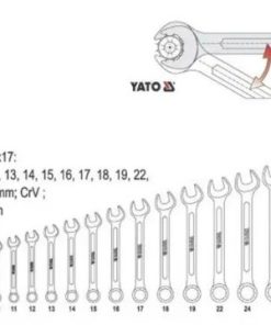 Bộ cờ lê vòng miệng hệ mét 17 chi tiết 8-32mm Yato YT-0363 - Ba Lan Bộ cờ lê vòng miệng hệ mét 17 chi tiết 8-32mm Yato YT-0363 - Ba Lan