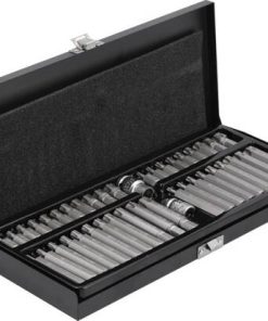 Bộ đầu tuýp 1/2" 3/8" mũi sao có lỗ và mũi Ribe 42 chi tiết Yato YT-0420 - Ba Lan Bộ đầu tuýp 1/2" 3/8" mũi sao có lỗ và mũi Ribe 42 chi tiết Yato YT-0420 - Ba Lan