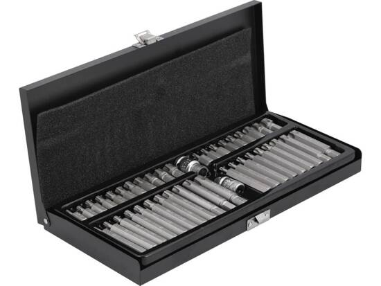 Bộ đầu tuýp 1/2" 3/8" mũi sao có lỗ và mũi Ribe 42 chi tiết Yato YT-0420 - Ba Lan Bộ đầu tuýp 1/2" 3/8" mũi sao có lỗ và mũi Ribe 42 chi tiết Yato YT-0420 - Ba Lan