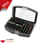 Bộ Đầu Vít Tổng Hợp 1/4" 23 Chi Tiết YATO YT-04621