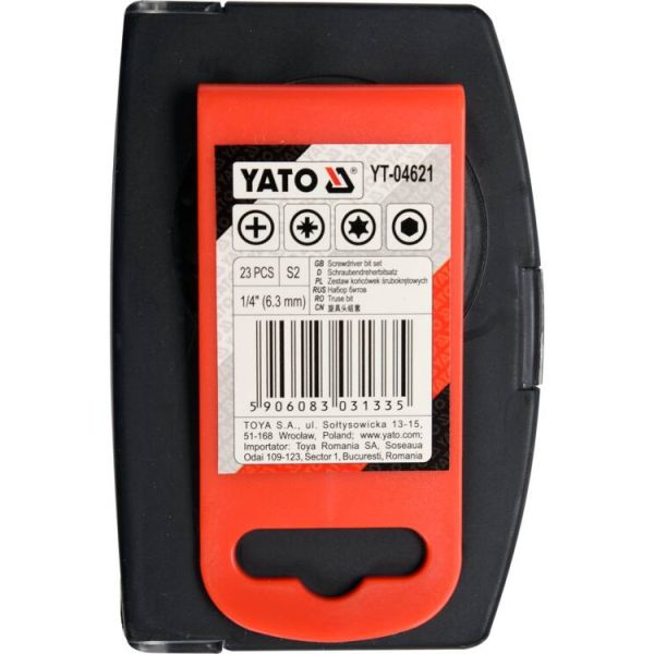 Bộ Đầu Vít Tổng Hợp 1/4" 23 Chi Tiết YATO YT-04621 Bộ Đầu Vít Tổng Hợp 1/4" 23 Chi Tiết YATO YT-04621