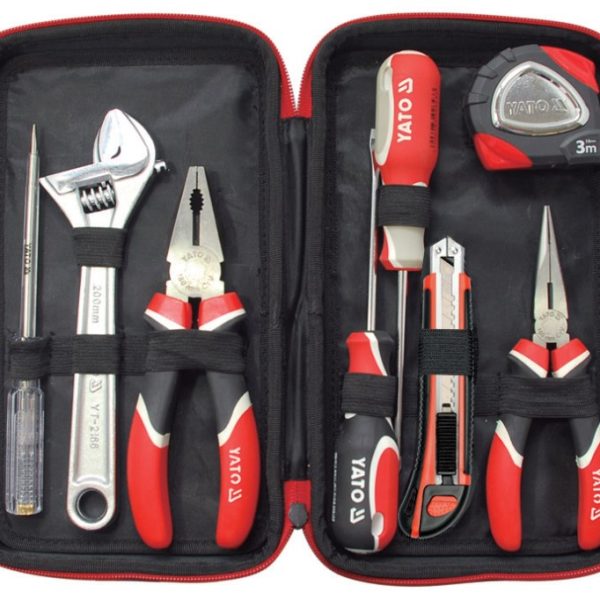 Bộ dụng cụ sửa chữa cầm tay 8 chi tiết Yato YT-3904 Bộ dụng cụ sửa chữa cầm tay 8 chi tiết Yato YT-3904