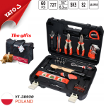 Bộ dụng cụ sửa chữa tổng hợp 1/4" 60 chi tiết Yato YT-38920