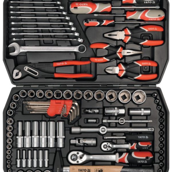 Bộ dụng cụ tổng hợp 1/4" 1/2" 122 món Yato YT-38901 Bộ dụng cụ tổng hợp 1/4" 1/2" 122 món Yato YT-38901