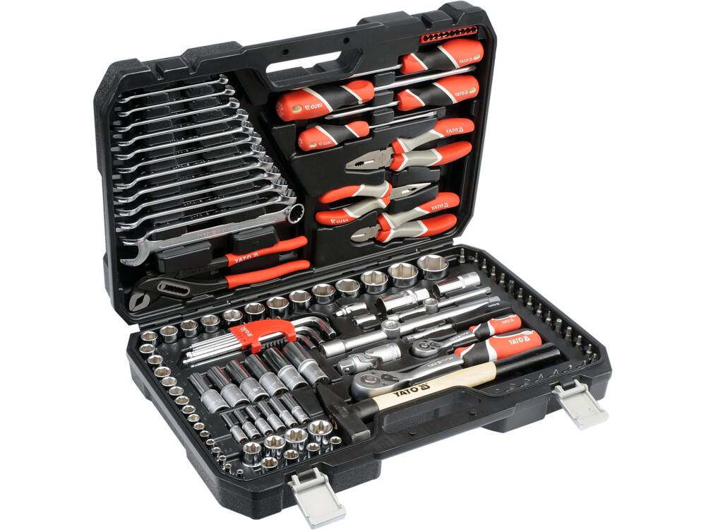 Bộ dụng cụ tổng hợp 1/4" 1/2" 122 món Yato YT-38901 Bộ dụng cụ tổng hợp 1/4" 1/2" 122 món Yato YT-38901