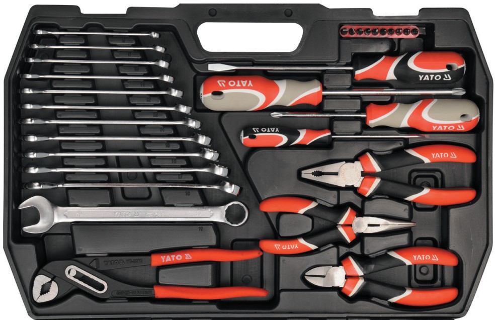 Bộ dụng cụ tổng hợp 1/4" 1/2" 122 món Yato YT-38901 Bộ dụng cụ tổng hợp 1/4" 1/2" 122 món Yato YT-38901