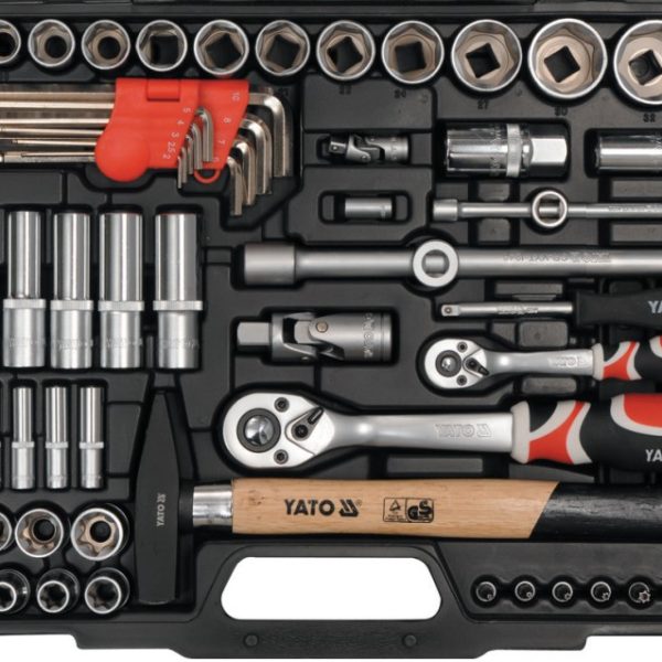 Bộ dụng cụ tổng hợp 1/4" 1/2" 122 món Yato YT-38901 Bộ dụng cụ tổng hợp 1/4" 1/2" 122 món Yato YT-38901