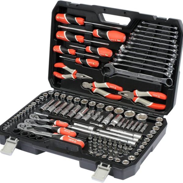 Bộ dụng cụ tổng hợp 129 chi tiết 1/4" 3/8" 1/2" Yato YT-38881 Bộ dụng cụ tổng hợp 129 chi tiết 1/4" 3/8" 1/2" Yato YT-38881